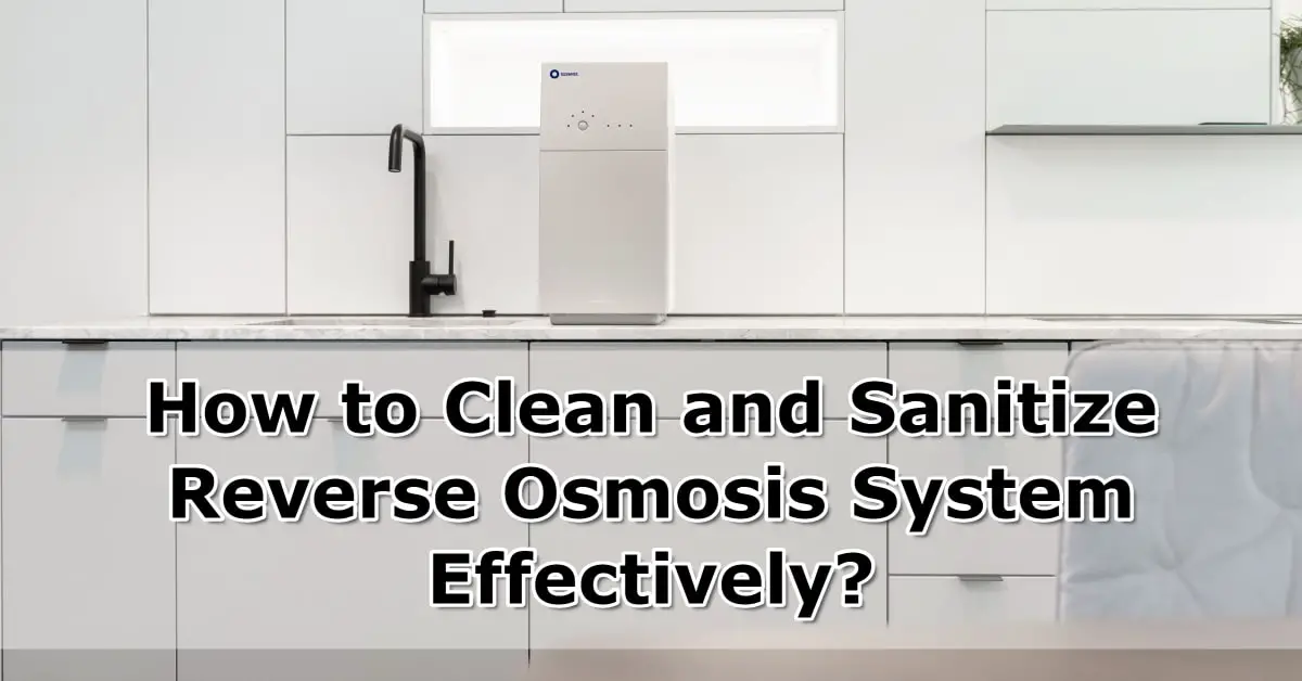 how to clean and sanitize reverse osmosis system effectively